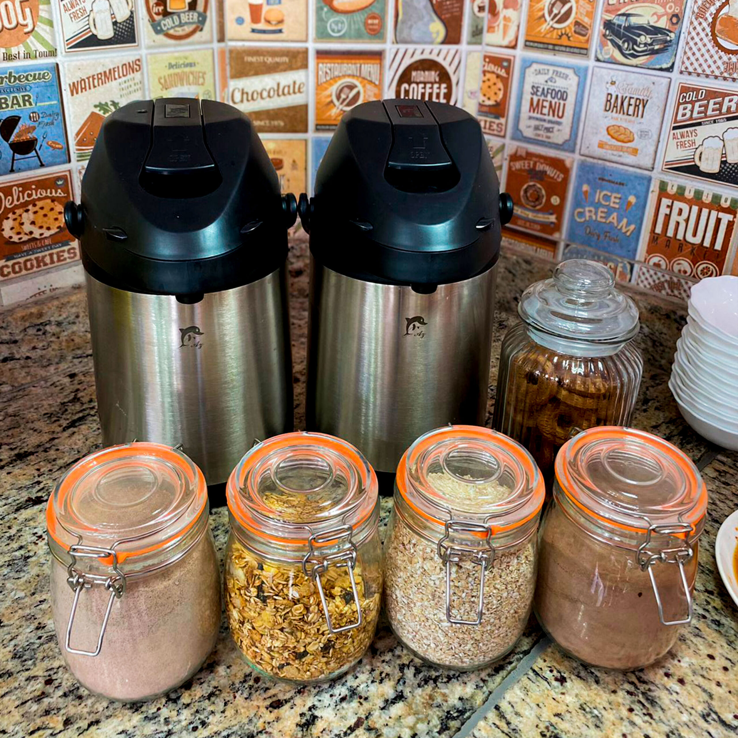 Detalhe do café da manhã da Pousada Recanto Tangará