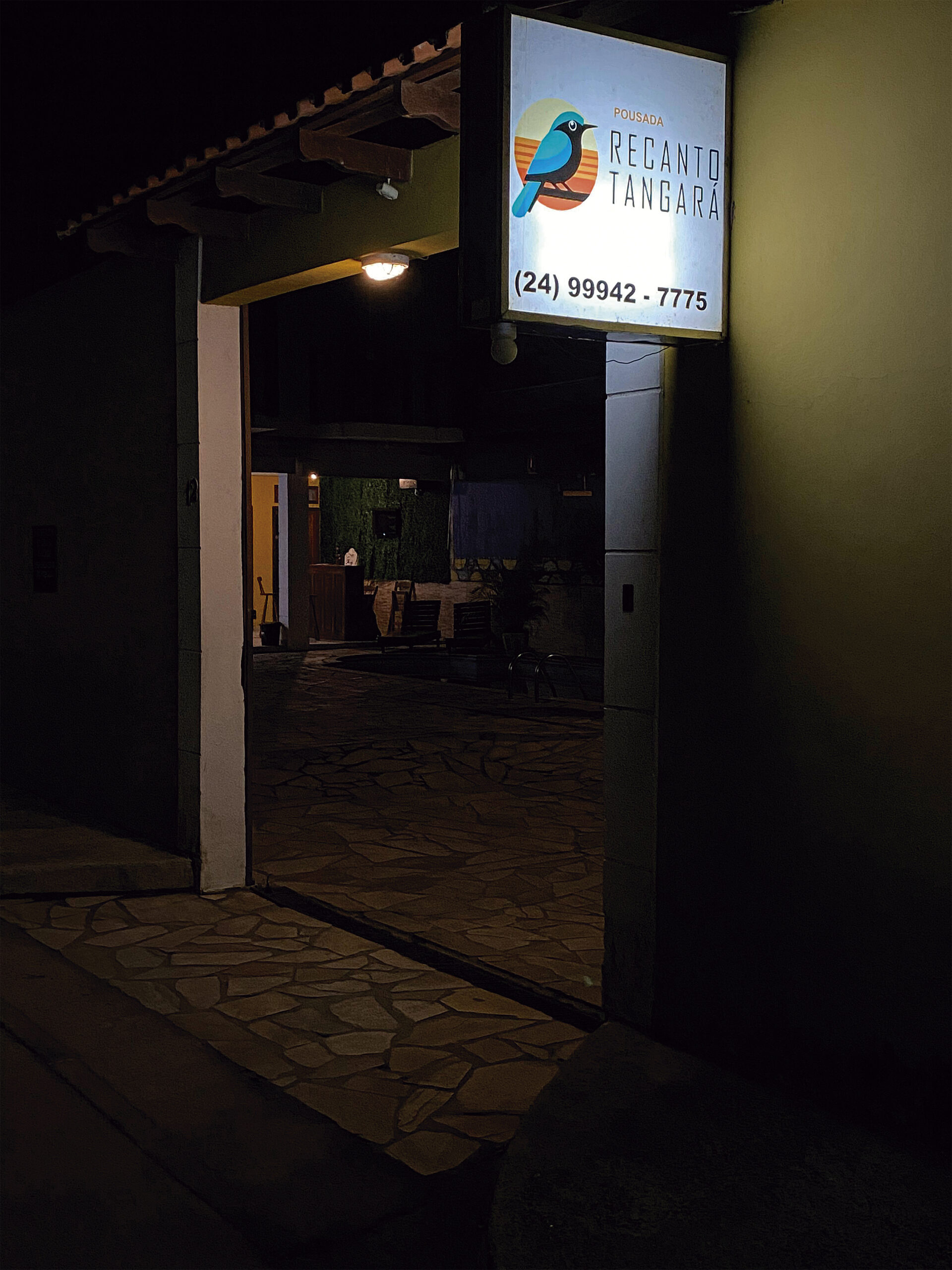 Fachada da Pousada Recanto Tangará em Paraty